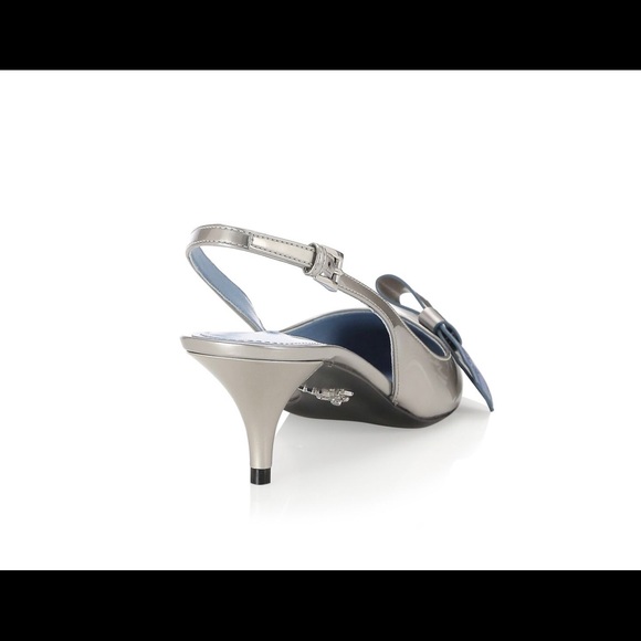 Prada kitten heel leather slingback pumps - Picture 3 of 6